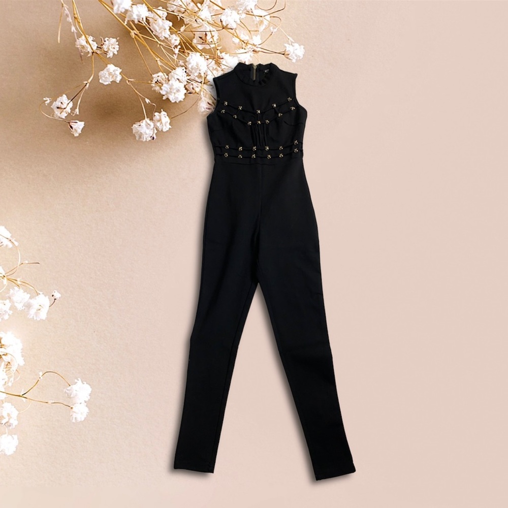 Black and Gold Jumpsuit